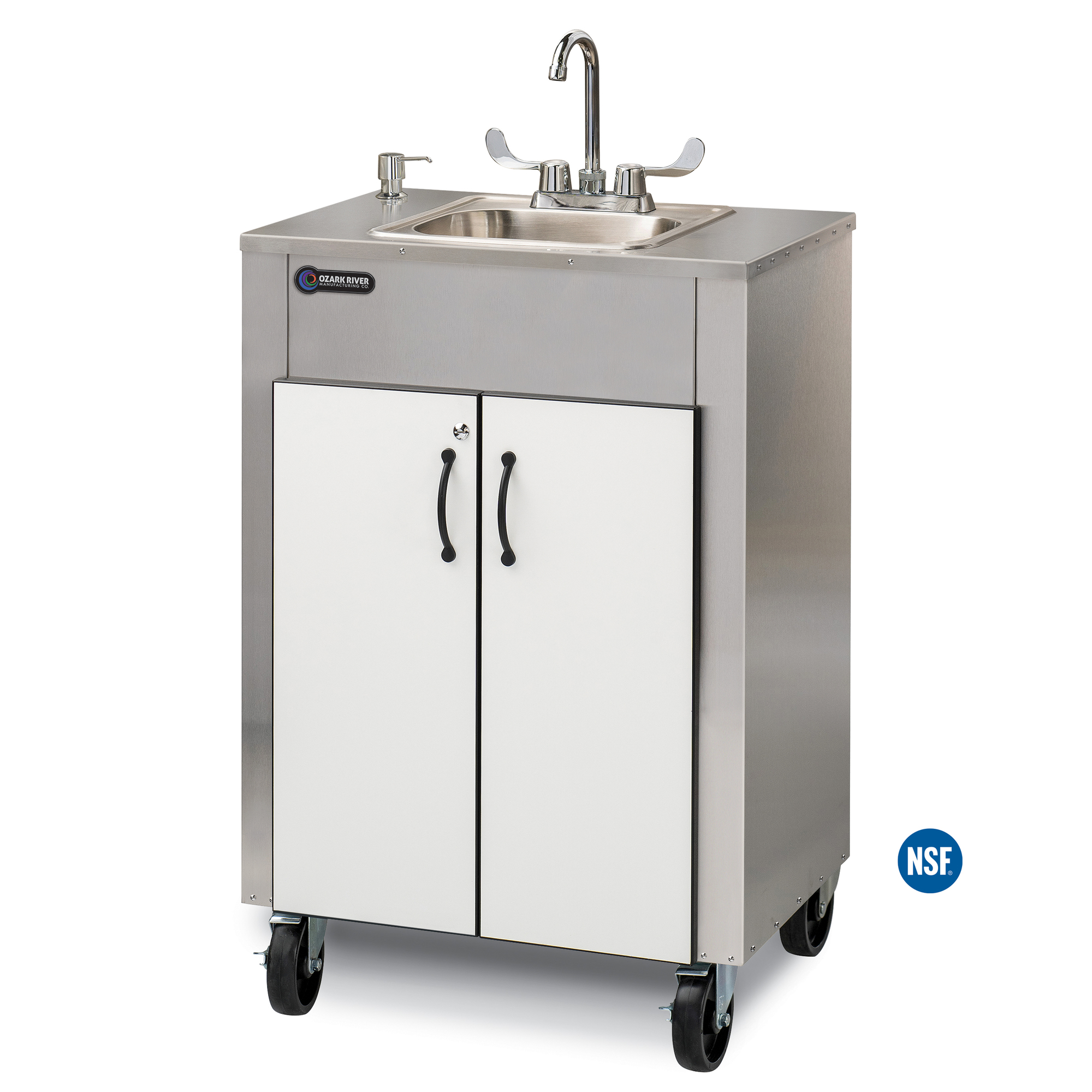 Ozark River Holdings, LLC, Portable sink, hot cold, all steel, Model# Elite LS 1